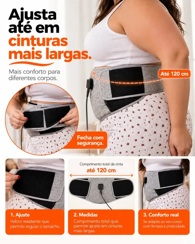 AliviaCare – Cinta Térmica para Alívio de Cólicas Menstruais