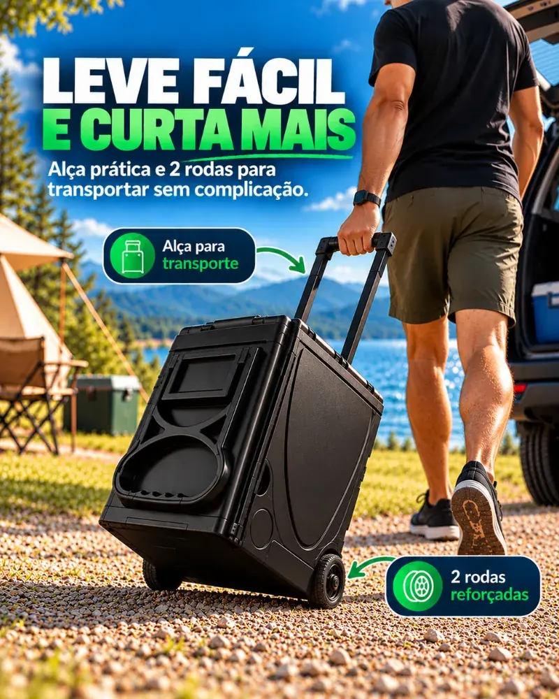 Gelamais – Cooler 5 em 1 com Bebida Gelada e Mesa Pronta