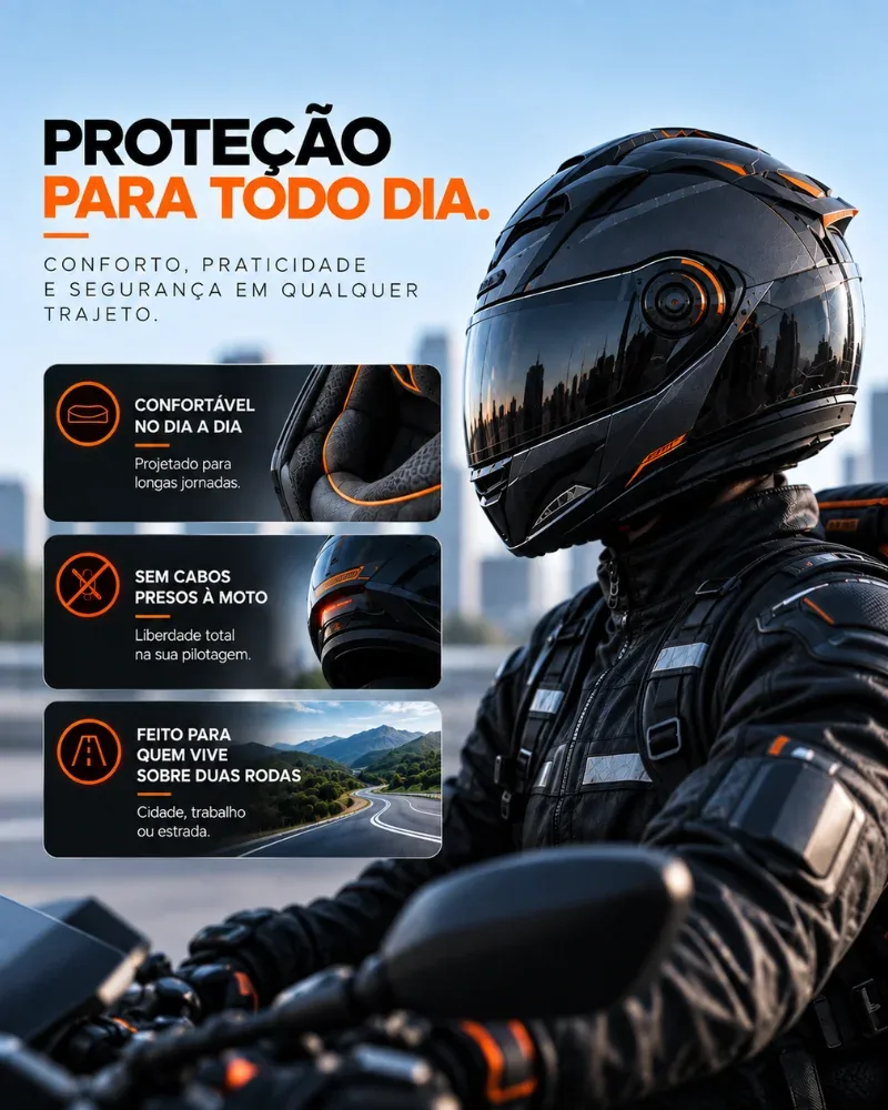 Capacete Total100 - O Capacete com Airbag que Protege o Corpo Inteiro