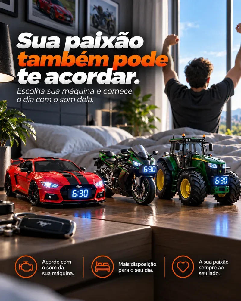 AutoClock - O despertador para apaixonados por Maquinas.