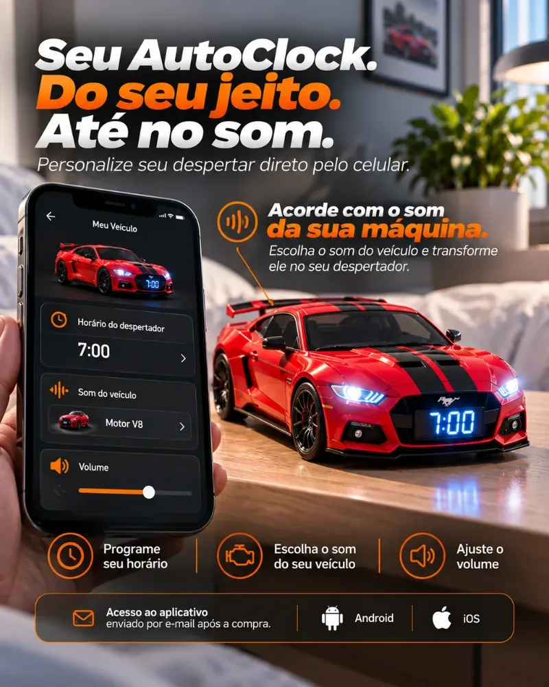 AutoClock - O despertador para apaixonados por Maquinas.